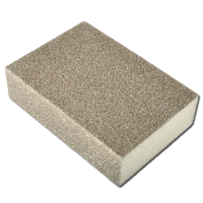 Éponge abrasive quadriface SK500 - grain 60-280 - 100x70x25 mm