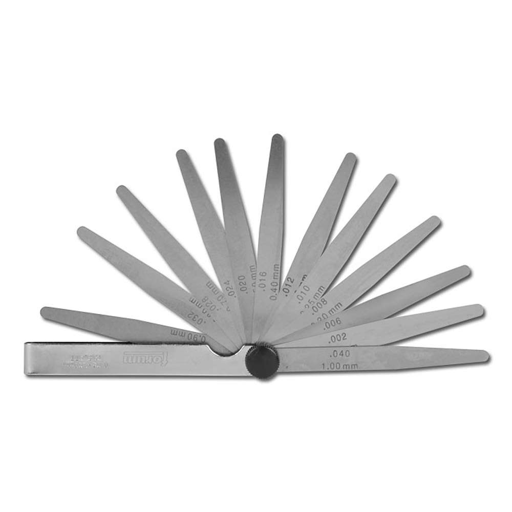 Jauge D'épaisseur De Précision 20 Lames - Plage 0.05 à 1.0 Mm - Longueur 100 Mm - Acier Nickelé - CNC QUALITÄT