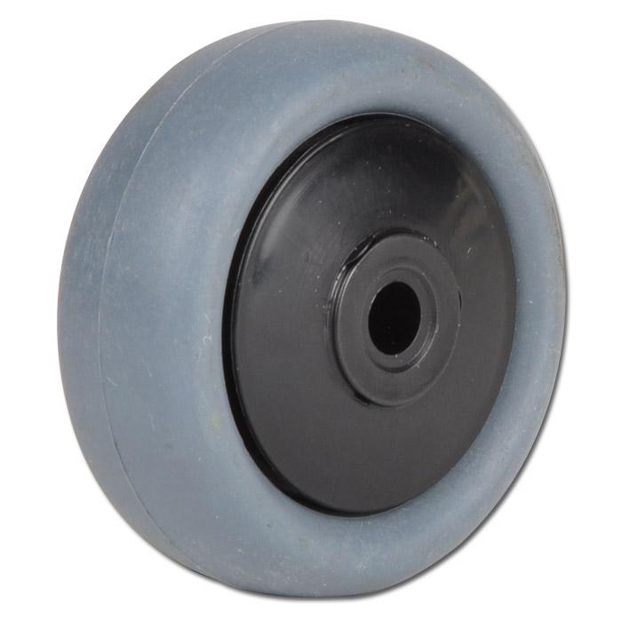 Roue en caoutchouc thermoplastique pour roulettes pivotantes - avec  roulement à billes - Ø de la roue 50 mm - capacité de charge 40 kg