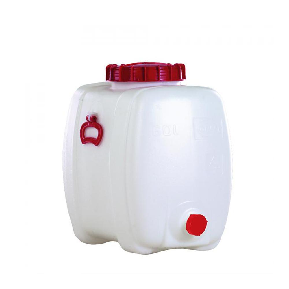 Tonneau En Plastique Alimentaire Avec Couvercle - Capacités 5 à 40 L, Couleur Bleue, Neuf