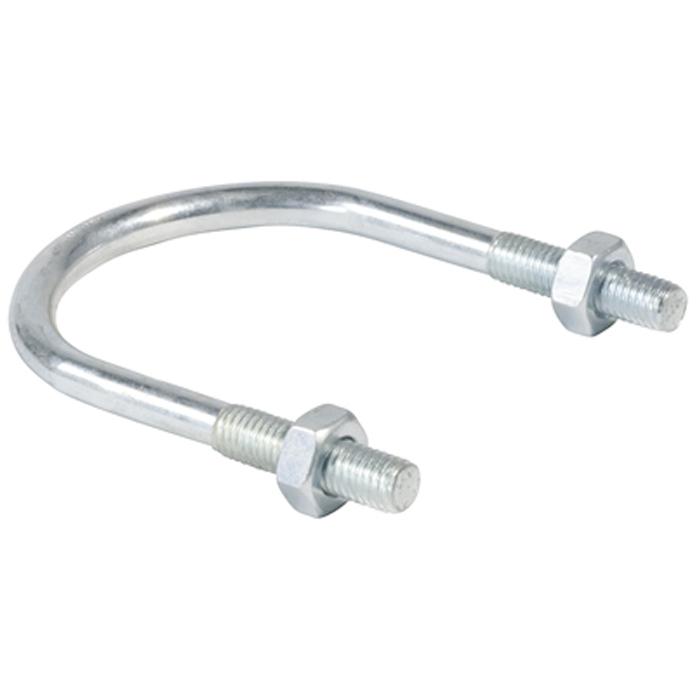 Bride Acier Galvanisé Pour Tube Diamètre 50 Mm - Étrier Support Mât Antenne Avec Visserie M8